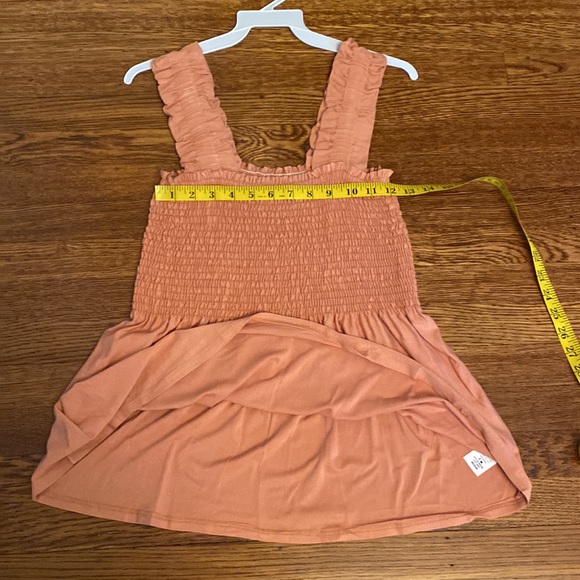 NWT Pink Desert Ruffled Strap Smocked Flowy Tank Top - Picture 10 of 13